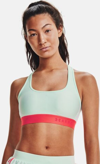 Under Armour Women's Armour Mid Sports Bra - Seaglass Blue – Equip