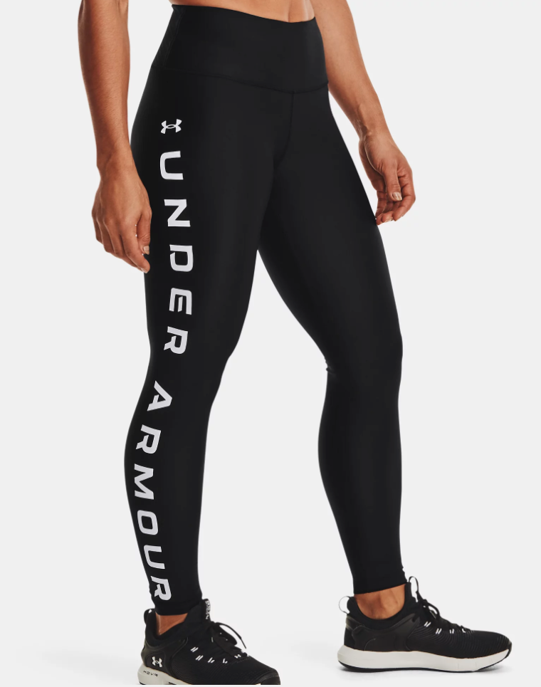 Under Armour Women's HeatGear® No-Slip Waistband Branded Full-Length Leggings