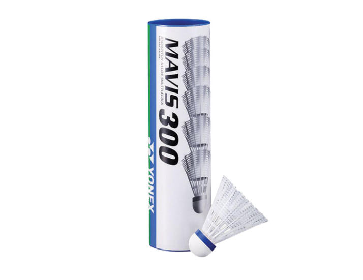 Yonex Mavis 300 Nylon Shuttlecocks - White (6 pack)