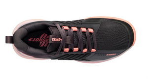 K-Swiss Women's Ultrashot 3 Tennis Shoes - Asphalt/Peach Amber/White