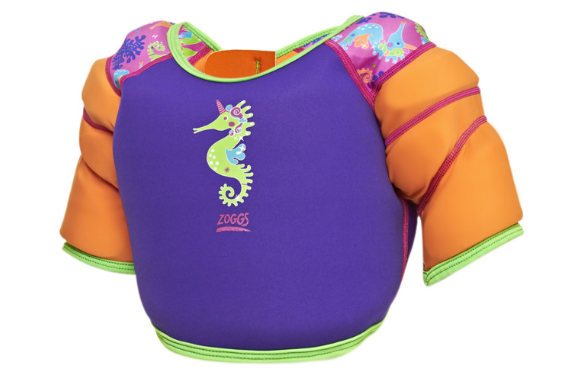 Zoggs Sea Unicorn Water Wings Swim Vest - Purple/Orange/ Green
