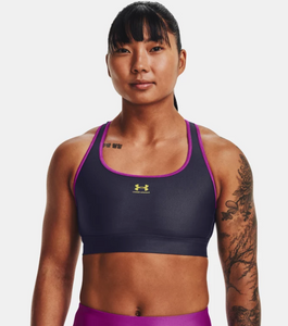 Under Armour Women's Armour Mid Sports Bra - Tempered Steel (558)