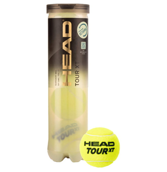 Head TOUR XT Tennis Balls - 4 ball can