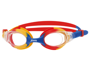 Zoggs Little Bondi Swimming Goggles Clear Lens (0-6 years) - Red/Yellow/Blue