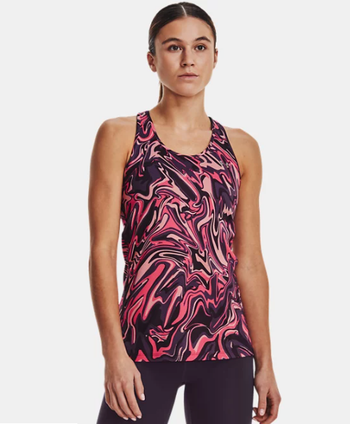 Under Armour Women's HeatGear Armour Racer Tank, Black (001